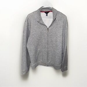 Gray Zip-Up Sweater